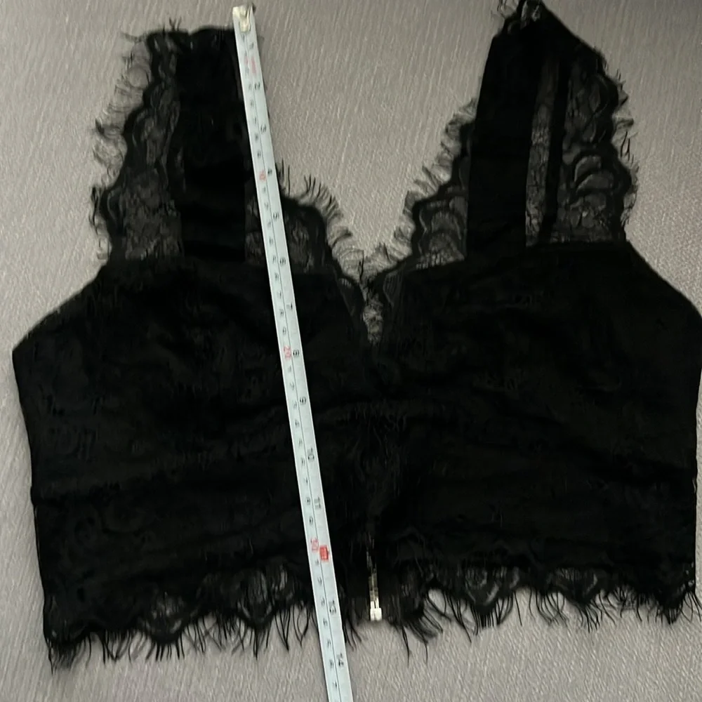 Topshop Black Lace Bralette